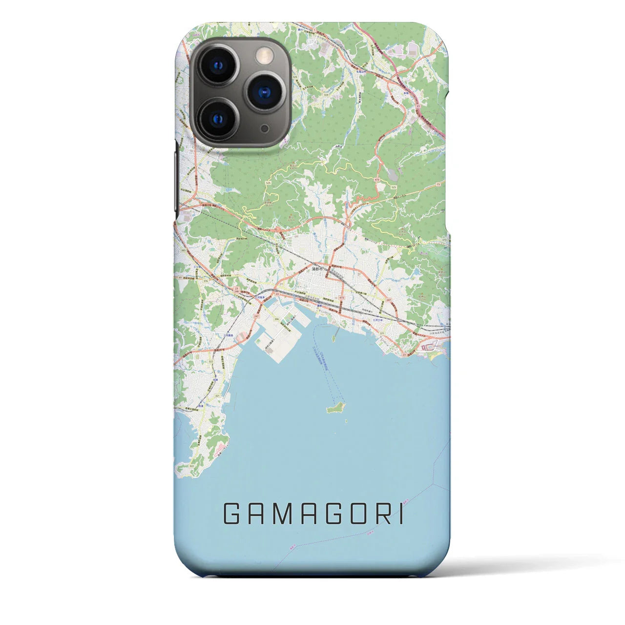 【蒲郡(愛知県)】地図柄iPhoneケース(バックカバータイプ)