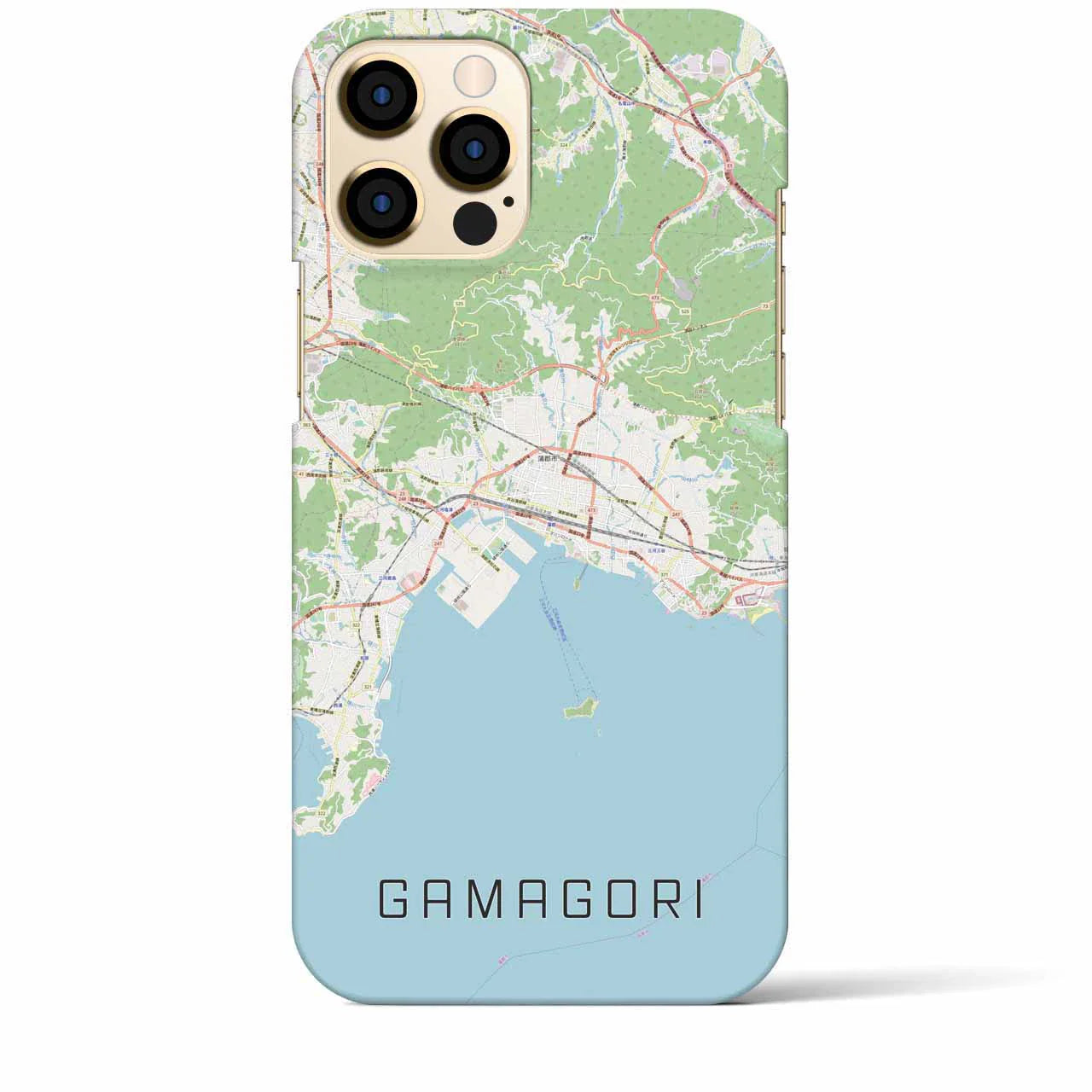【蒲郡(愛知県)】地図柄iPhoneケース(バックカバータイプ)