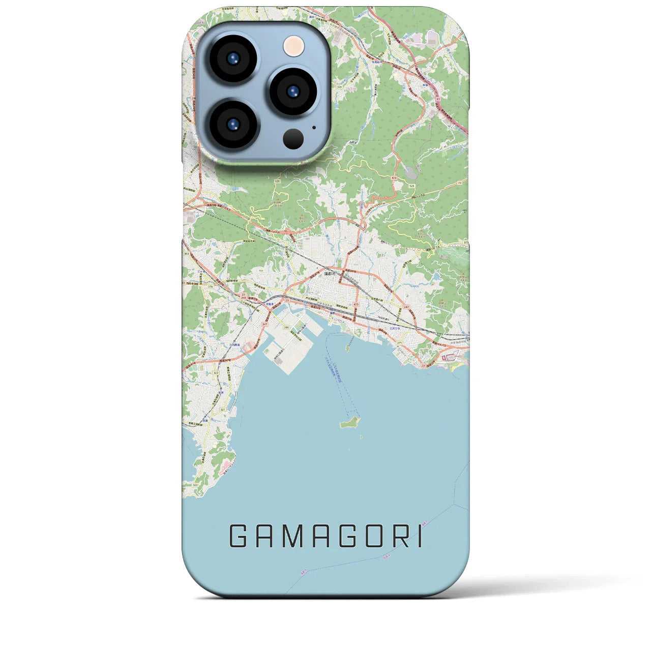 【蒲郡(愛知県)】地図柄iPhoneケース(バックカバータイプ)