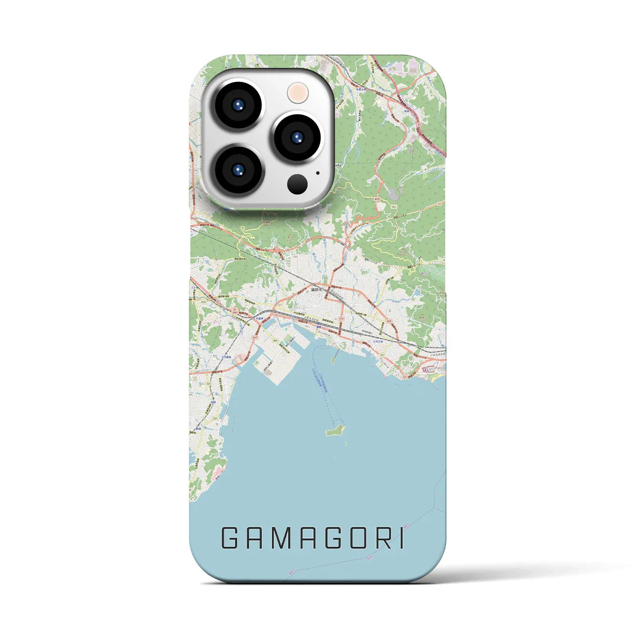 【蒲郡(愛知県)】地図柄iPhoneケース(バックカバータイプ)