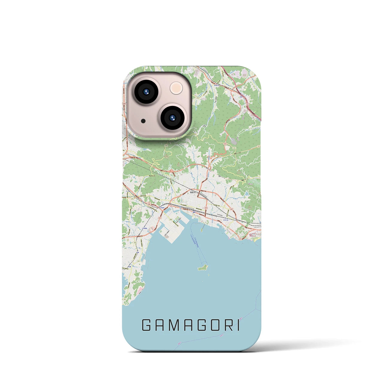 【蒲郡(愛知県)】地図柄iPhoneケース(バックカバータイプ)