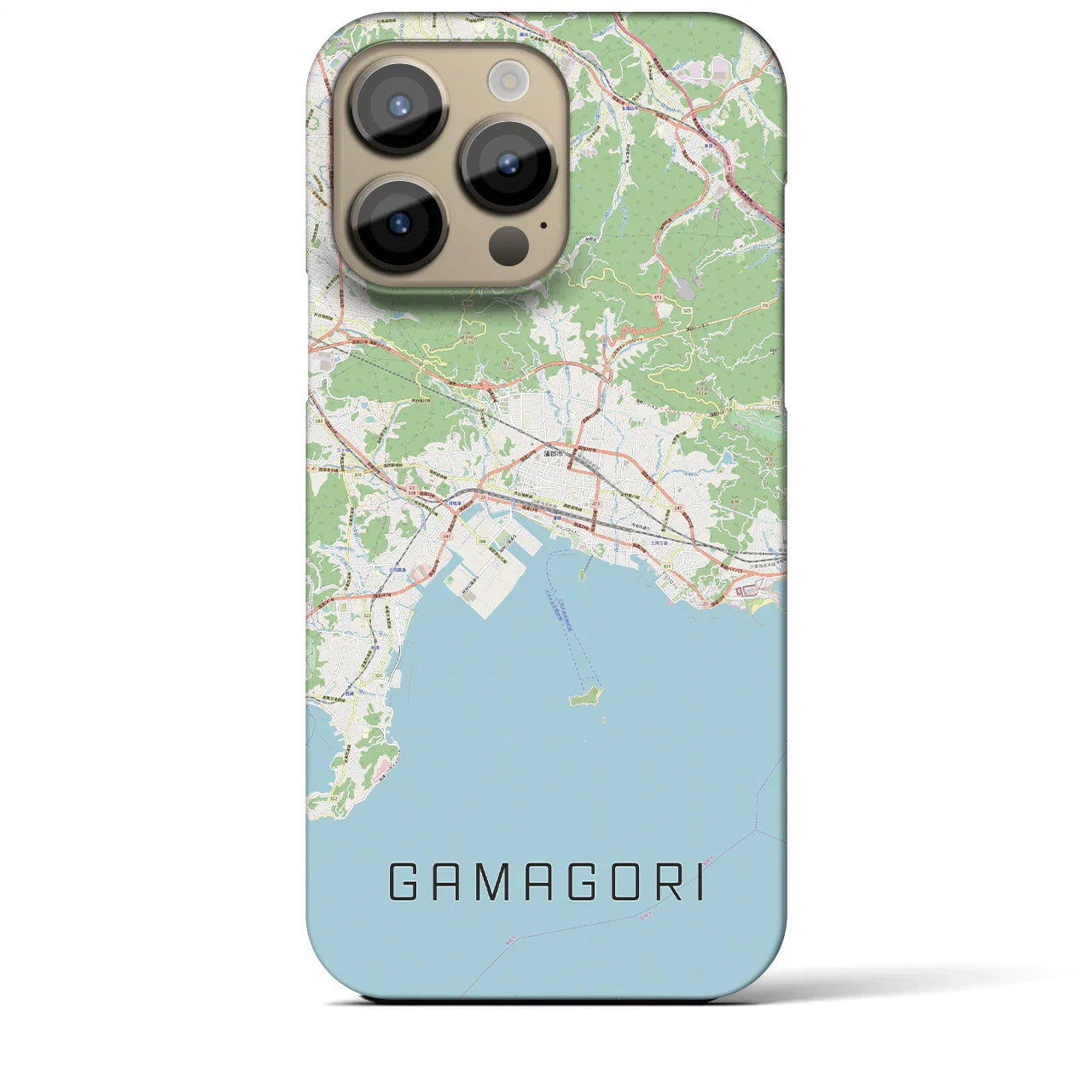 【蒲郡(愛知県)】地図柄iPhoneケース(バックカバータイプ)
