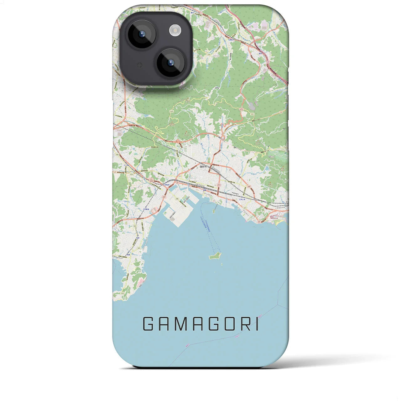 【蒲郡(愛知県)】地図柄iPhoneケース(バックカバータイプ)
