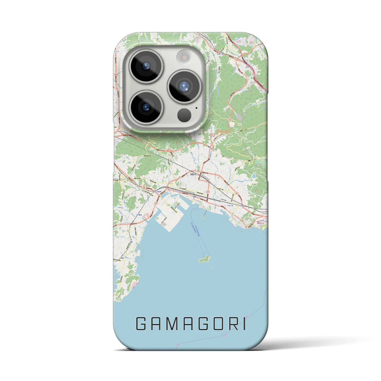 【蒲郡(愛知県)】地図柄iPhoneケース(バックカバータイプ)
