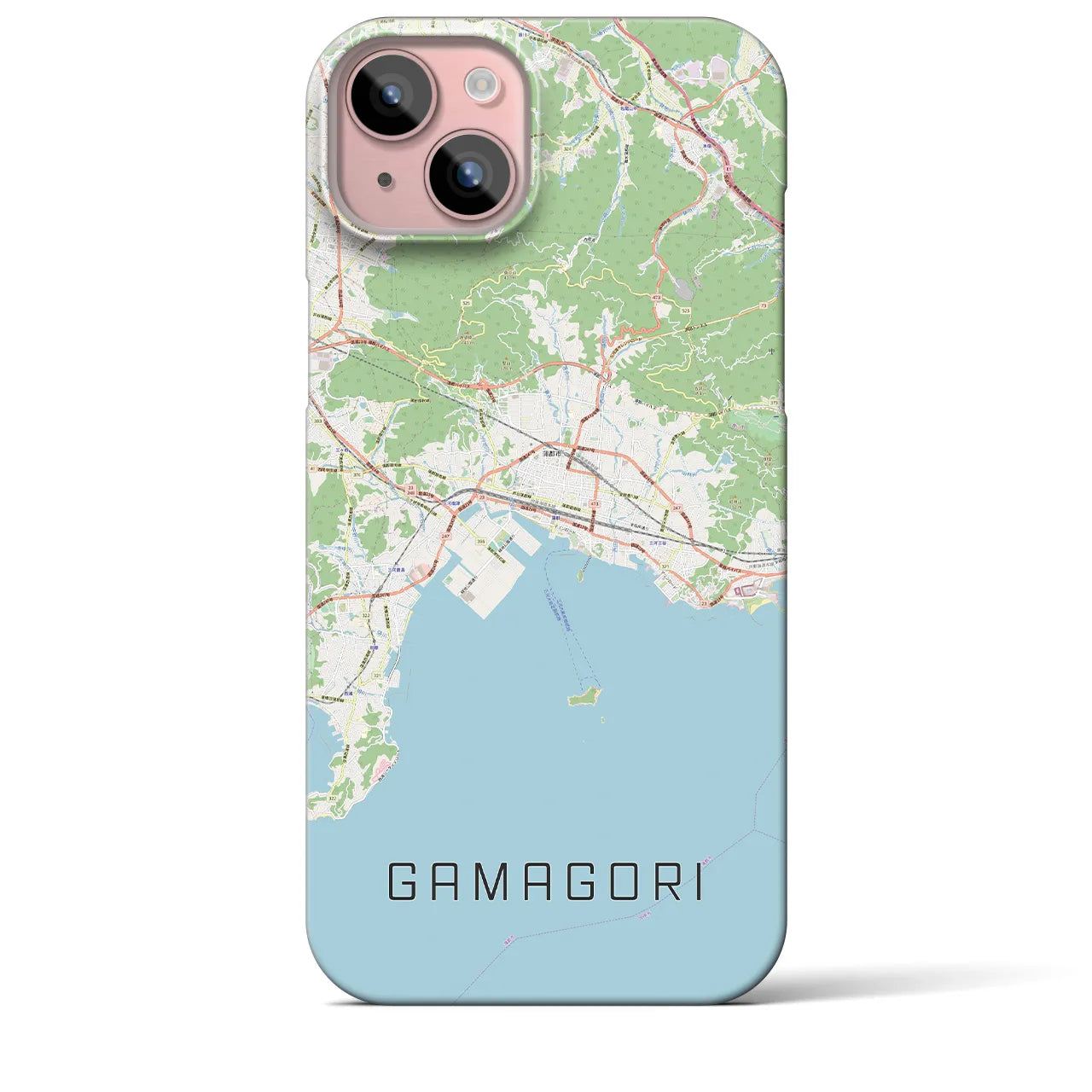 【蒲郡(愛知県)】地図柄iPhoneケース(バックカバータイプ)