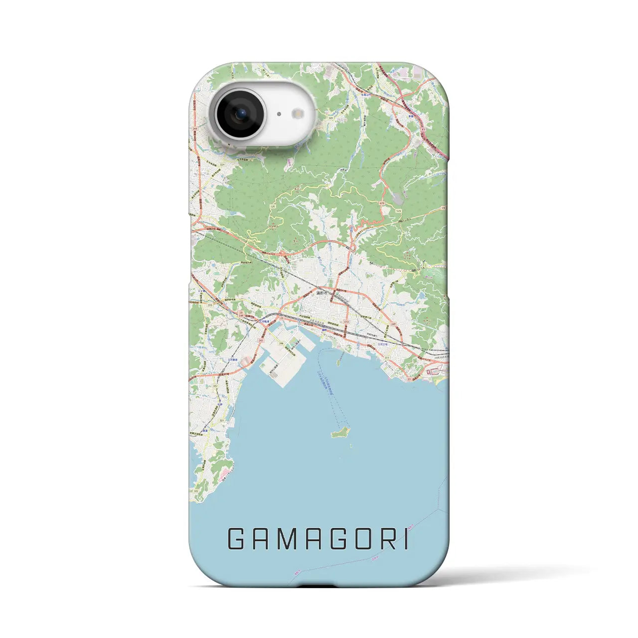 【蒲郡(愛知県)】地図柄iPhoneケース(バックカバータイプ)