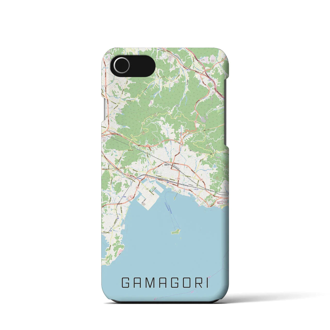 【蒲郡(愛知県)】地図柄iPhoneケース(バックカバータイプ)