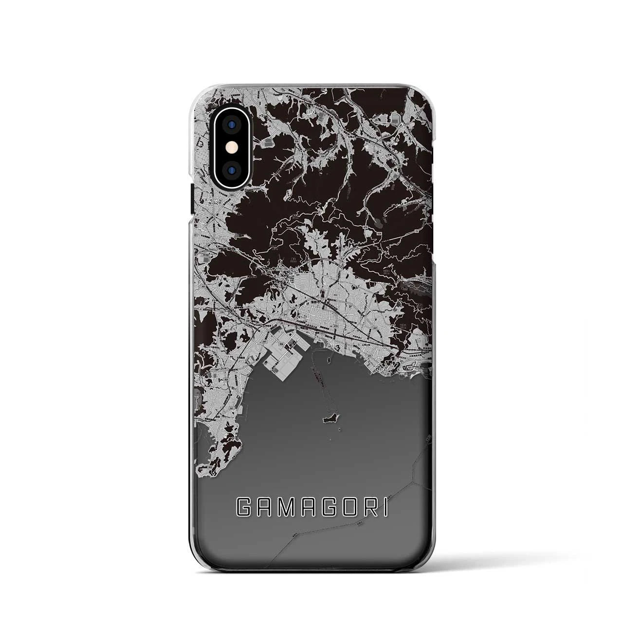 【蒲郡(愛知県)】地図柄iPhoneケース(クリアタイプ)