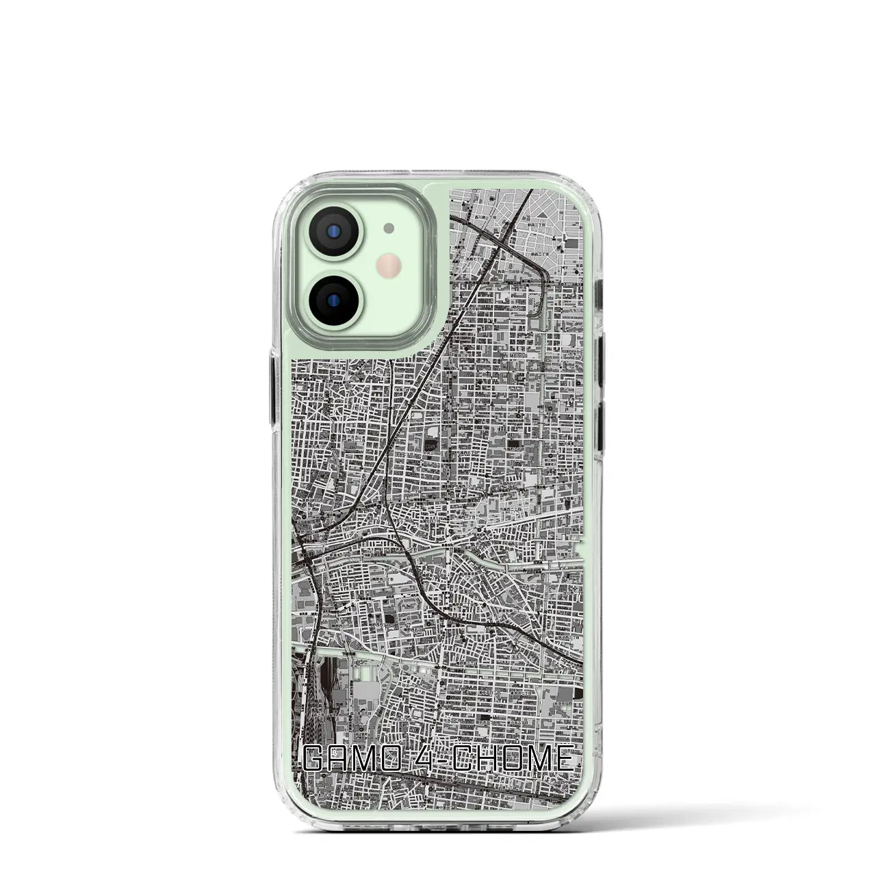 【蒲生四丁目(大阪府)】地図柄iPhoneケース(MagSafeタイプ)
