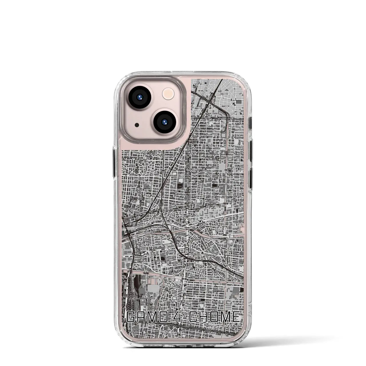 【蒲生四丁目(大阪府)】地図柄iPhoneケース(MagSafeタイプ)