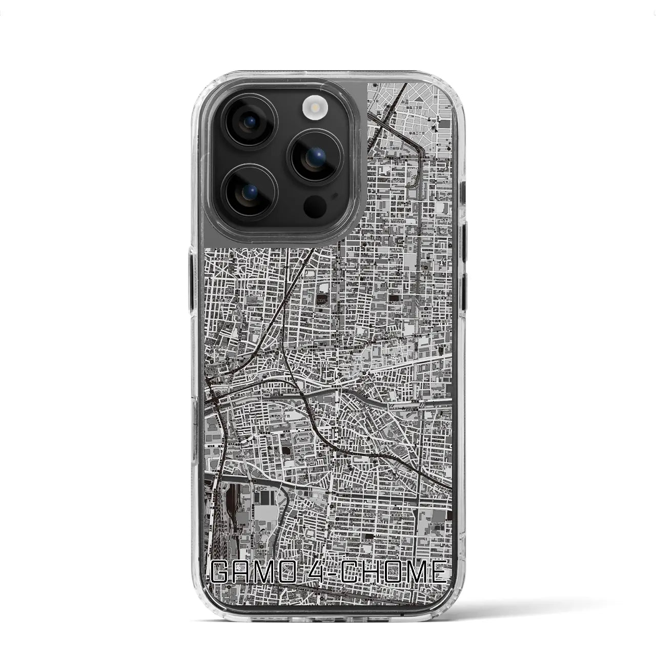 【蒲生四丁目(大阪府)】地図柄iPhoneケース(MagSafeタイプ)