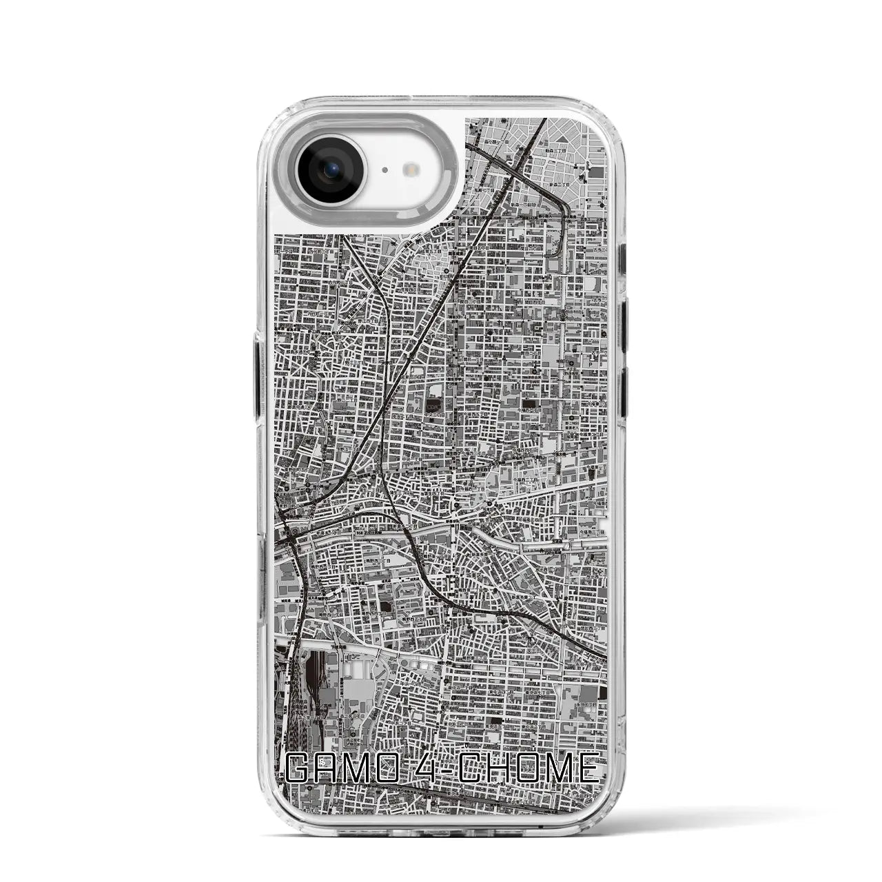 【蒲生四丁目(大阪府)】地図柄iPhoneケース(MagSafeタイプ)