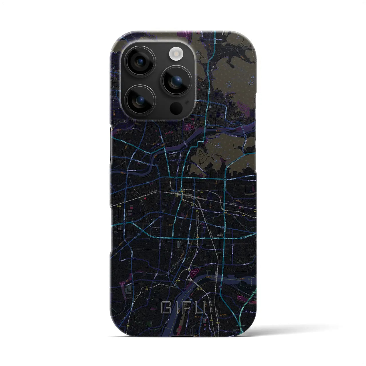 【岐阜(岐阜県)】地図柄iPhoneケース(バックカバータイプ)