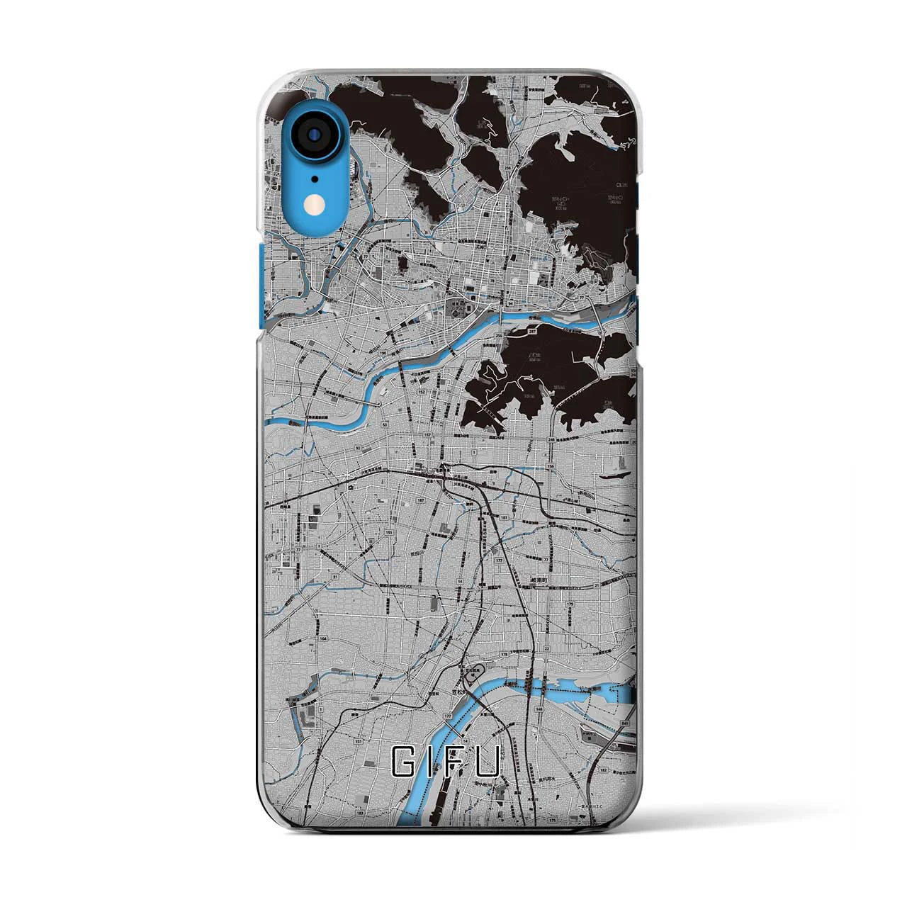 【岐阜(岐阜県)】地図柄iPhoneケース(クリアタイプ)