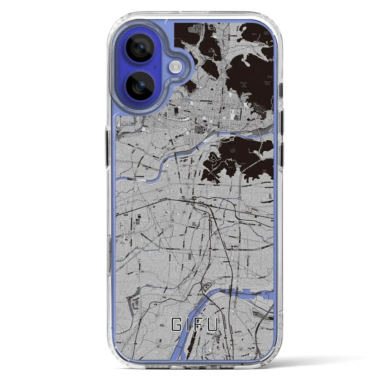 【岐阜(岐阜県)】地図柄iPhoneケース(MagSafeタイプ)