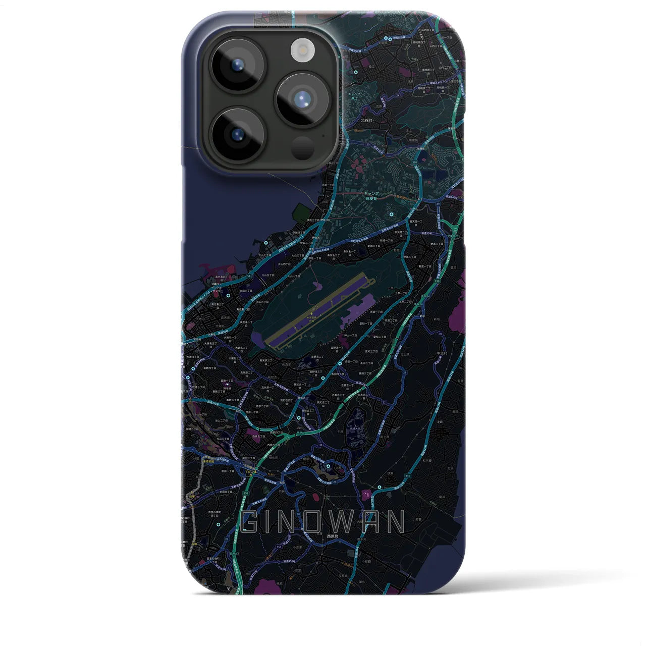 【宜野湾(沖縄県)】地図柄iPhoneケース(バックカバータイプ)