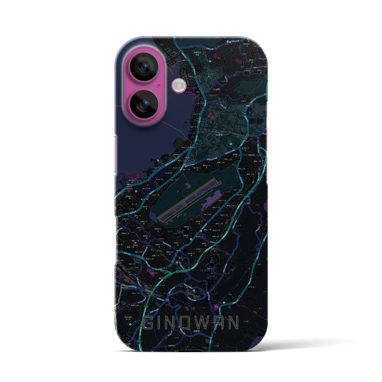 【宜野湾(沖縄県)】地図柄iPhoneケース(バックカバータイプ)