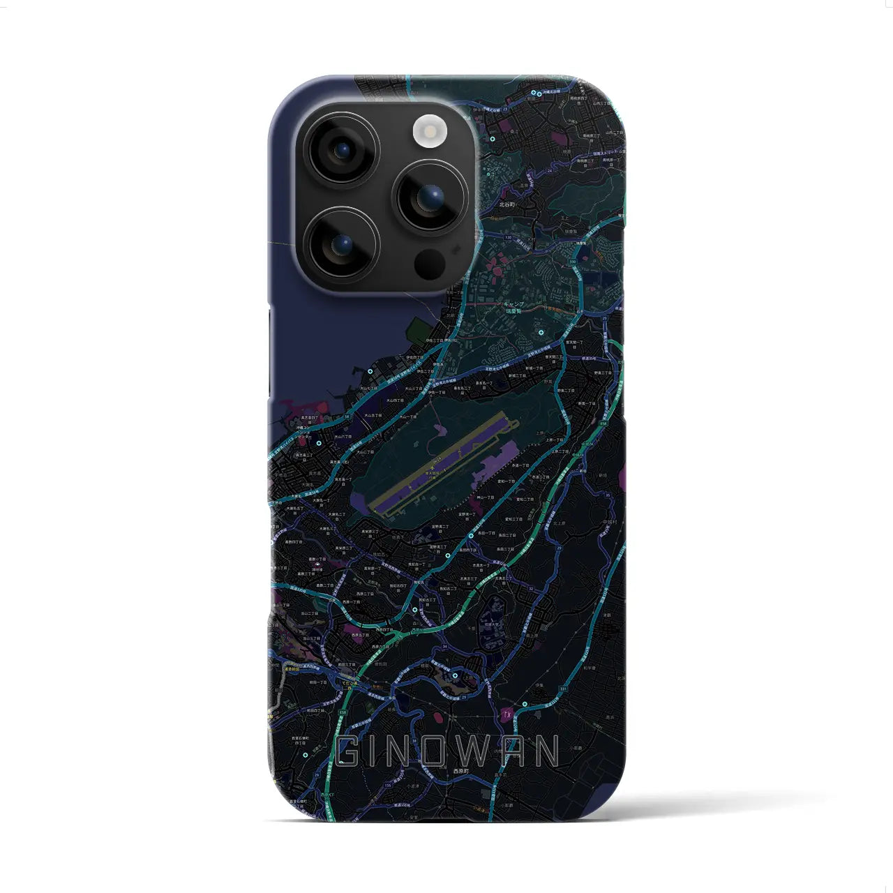 【宜野湾(沖縄県)】地図柄iPhoneケース(バックカバータイプ)