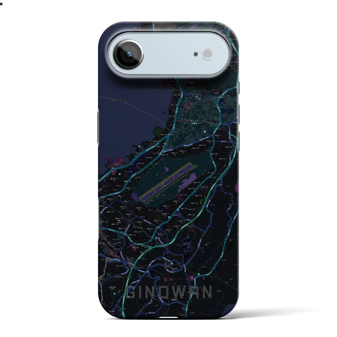 【宜野湾(沖縄県)】地図柄iPhoneケース(バックカバータイプ)