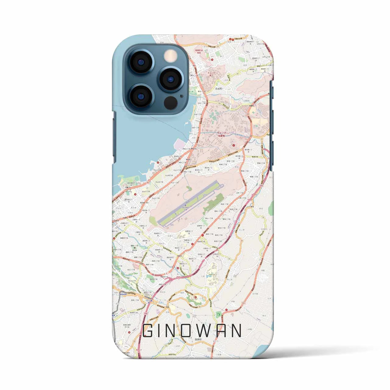【宜野湾(沖縄県)】地図柄iPhoneケース(バックカバータイプ)