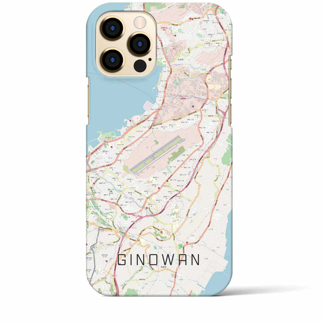【宜野湾(沖縄県)】地図柄iPhoneケース(バックカバータイプ)