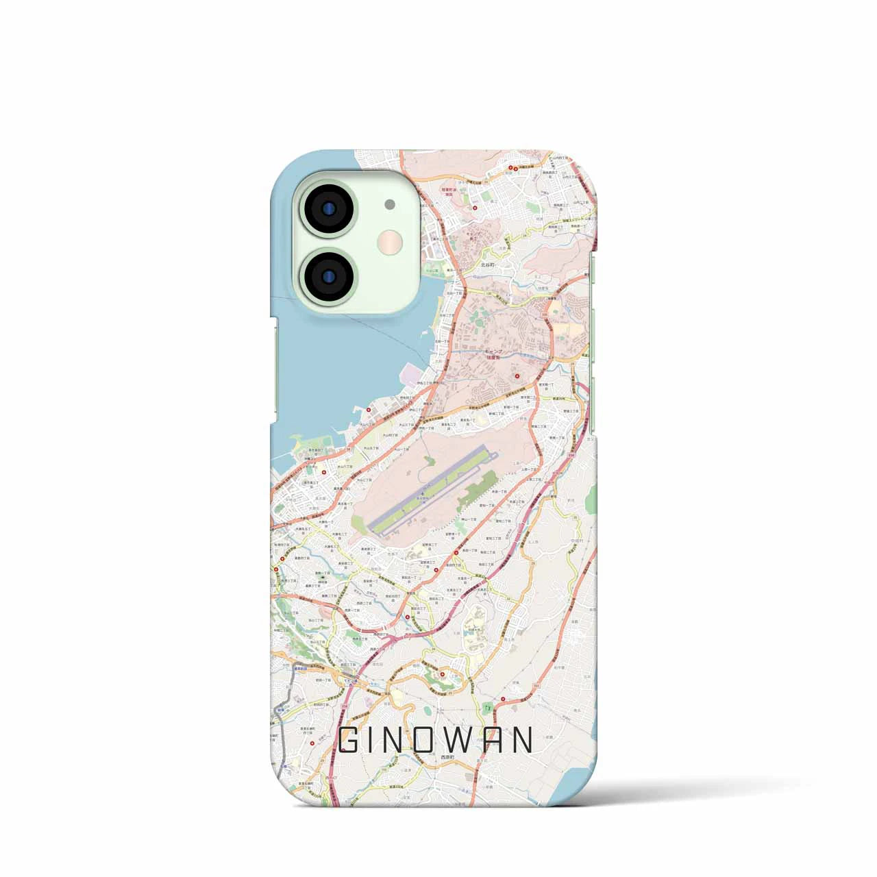 【宜野湾(沖縄県)】地図柄iPhoneケース(バックカバータイプ)
