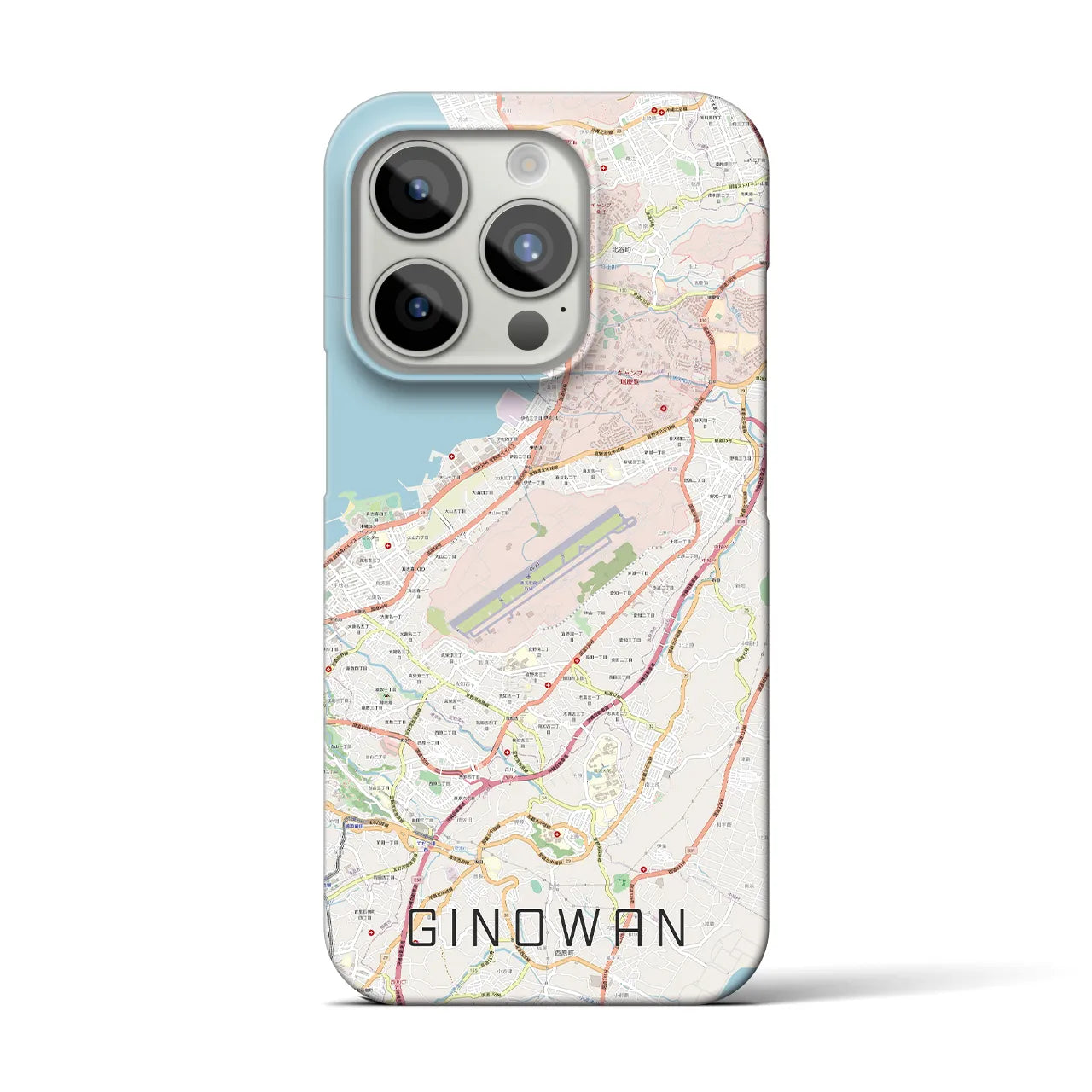 【宜野湾(沖縄県)】地図柄iPhoneケース(バックカバータイプ)