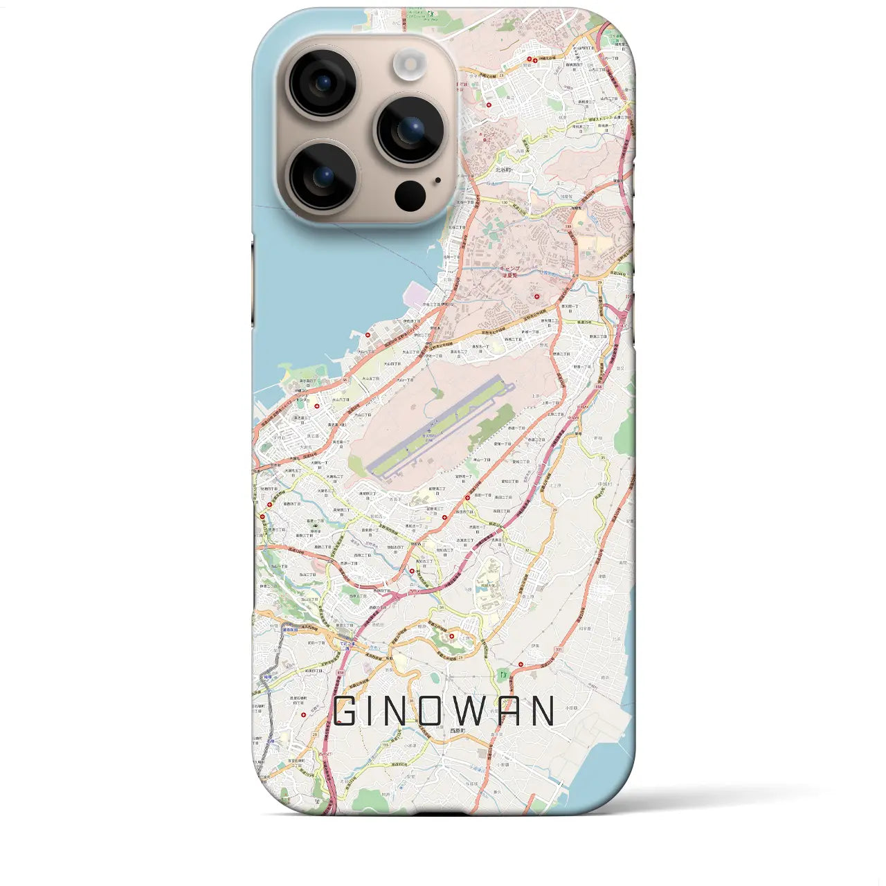 【宜野湾(沖縄県)】地図柄iPhoneケース(バックカバータイプ)