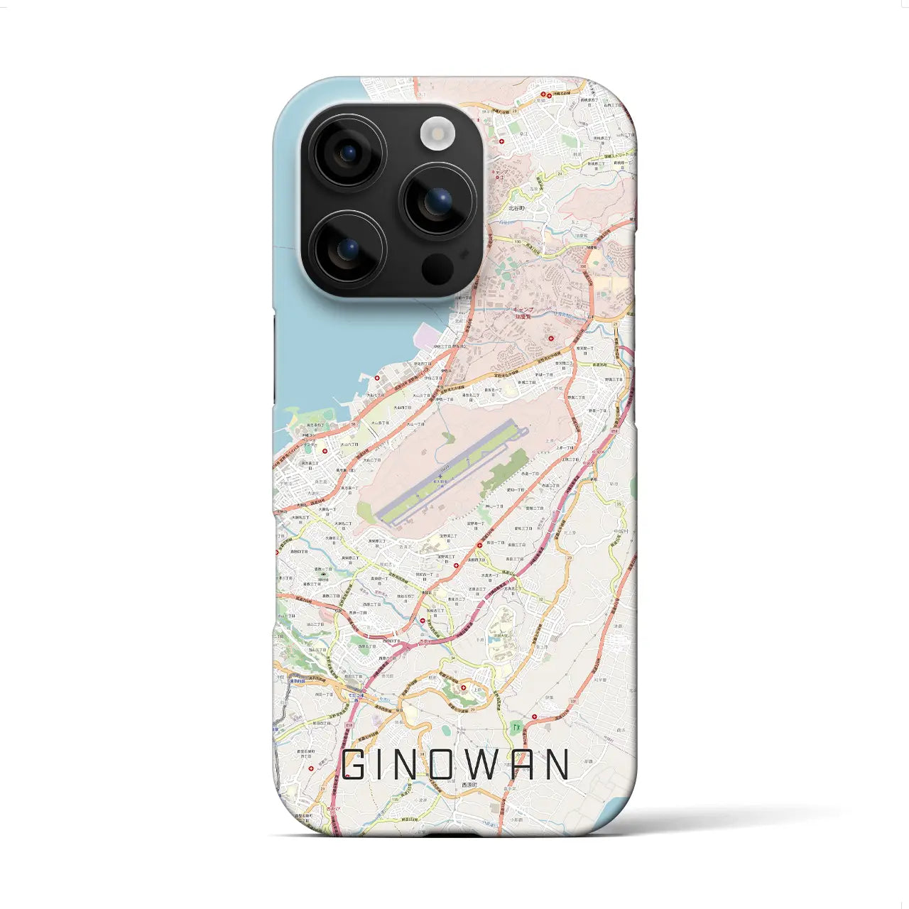 【宜野湾(沖縄県)】地図柄iPhoneケース(バックカバータイプ)
