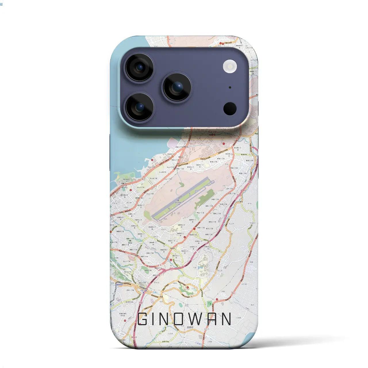 【宜野湾(沖縄県)】地図柄iPhoneケース(バックカバータイプ)