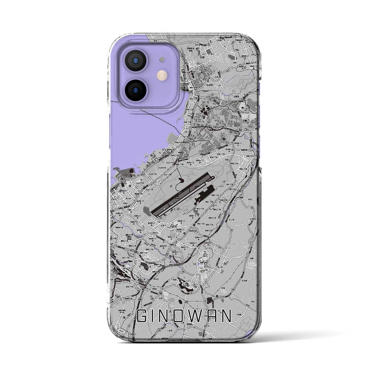 【宜野湾(沖縄県)】地図柄iPhoneケース(クリアタイプ)