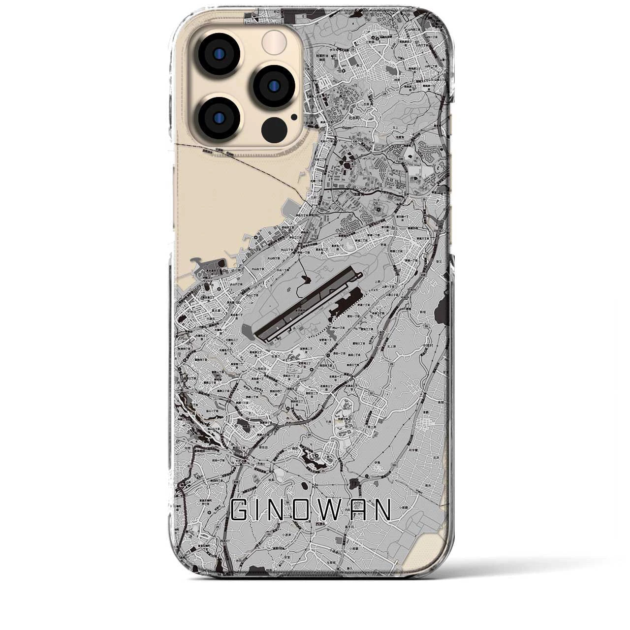 【宜野湾(沖縄県)】地図柄iPhoneケース(クリアタイプ)