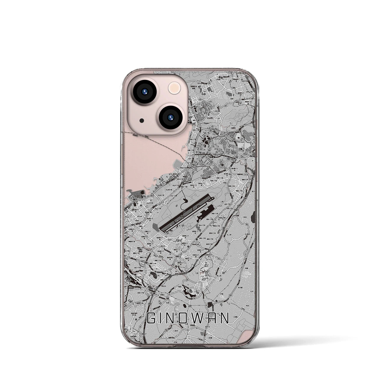 【宜野湾(沖縄県)】地図柄iPhoneケース(クリアタイプ)