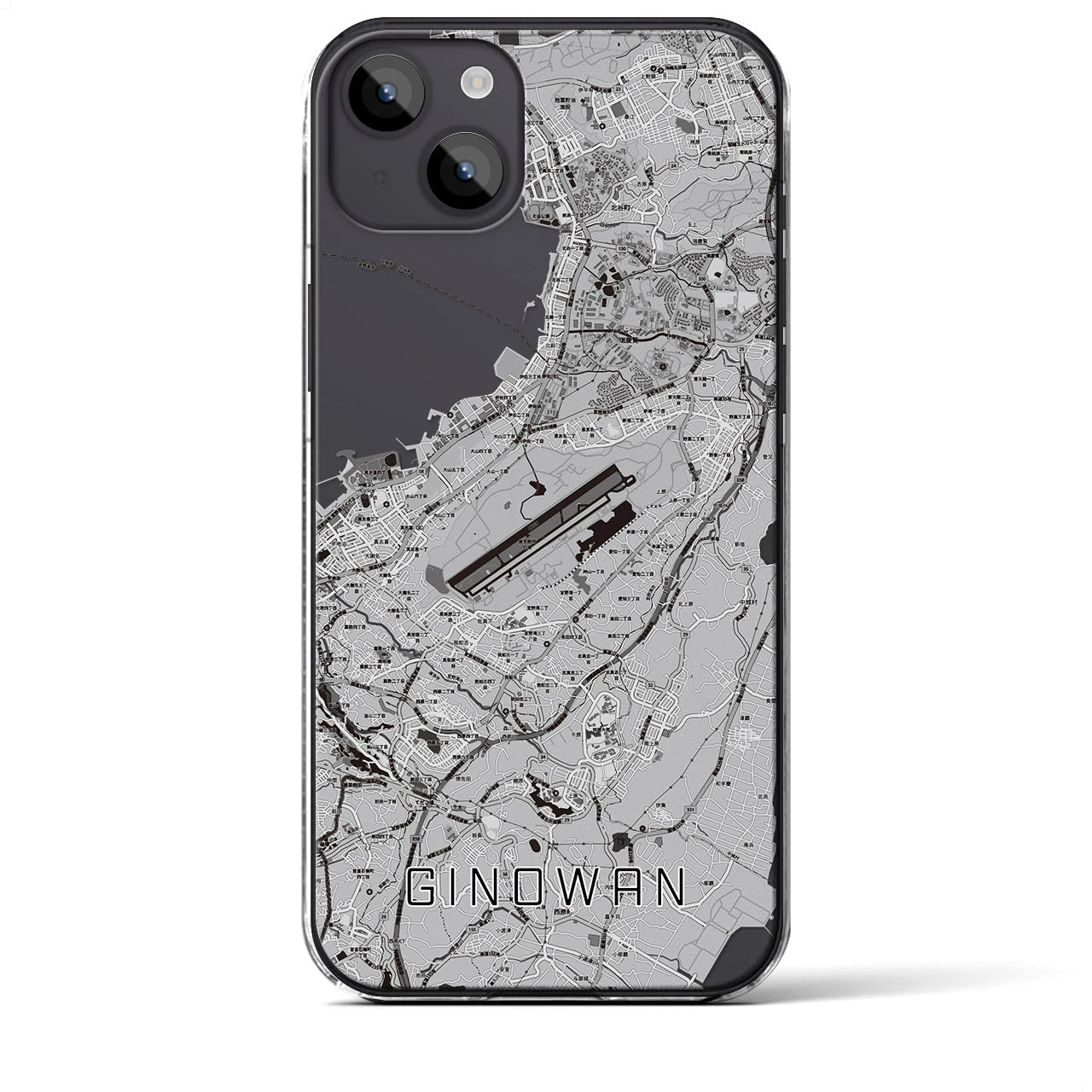 【宜野湾(沖縄県)】地図柄iPhoneケース(クリアタイプ)