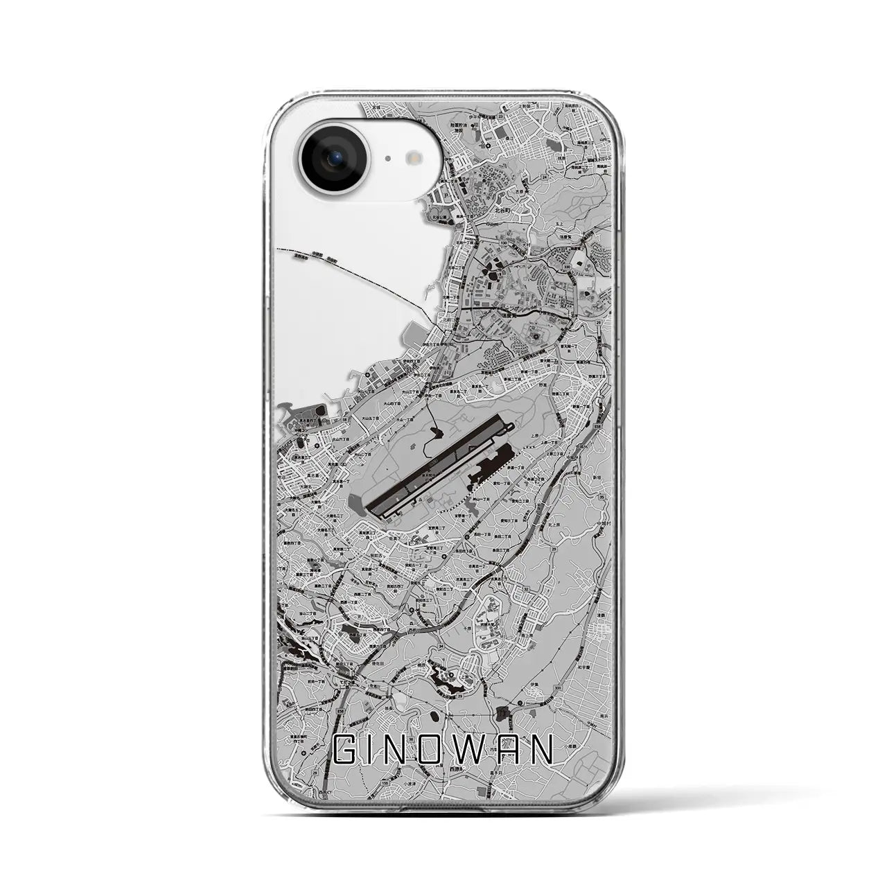 【宜野湾(沖縄県)】地図柄iPhoneケース(クリアタイプ)