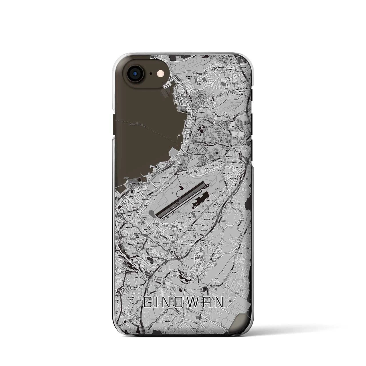 【宜野湾(沖縄県)】地図柄iPhoneケース(クリアタイプ)