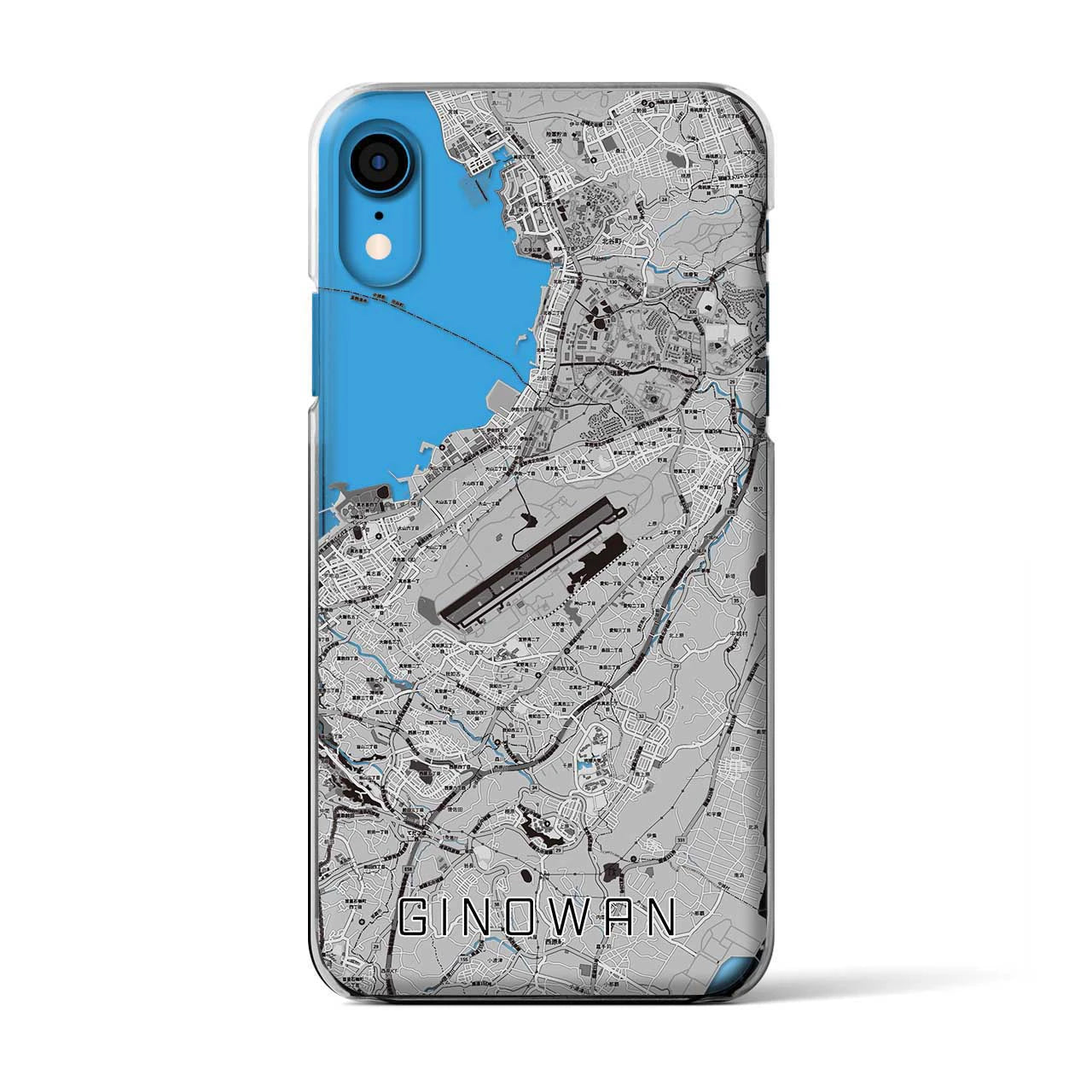 【宜野湾(沖縄県)】地図柄iPhoneケース(クリアタイプ)