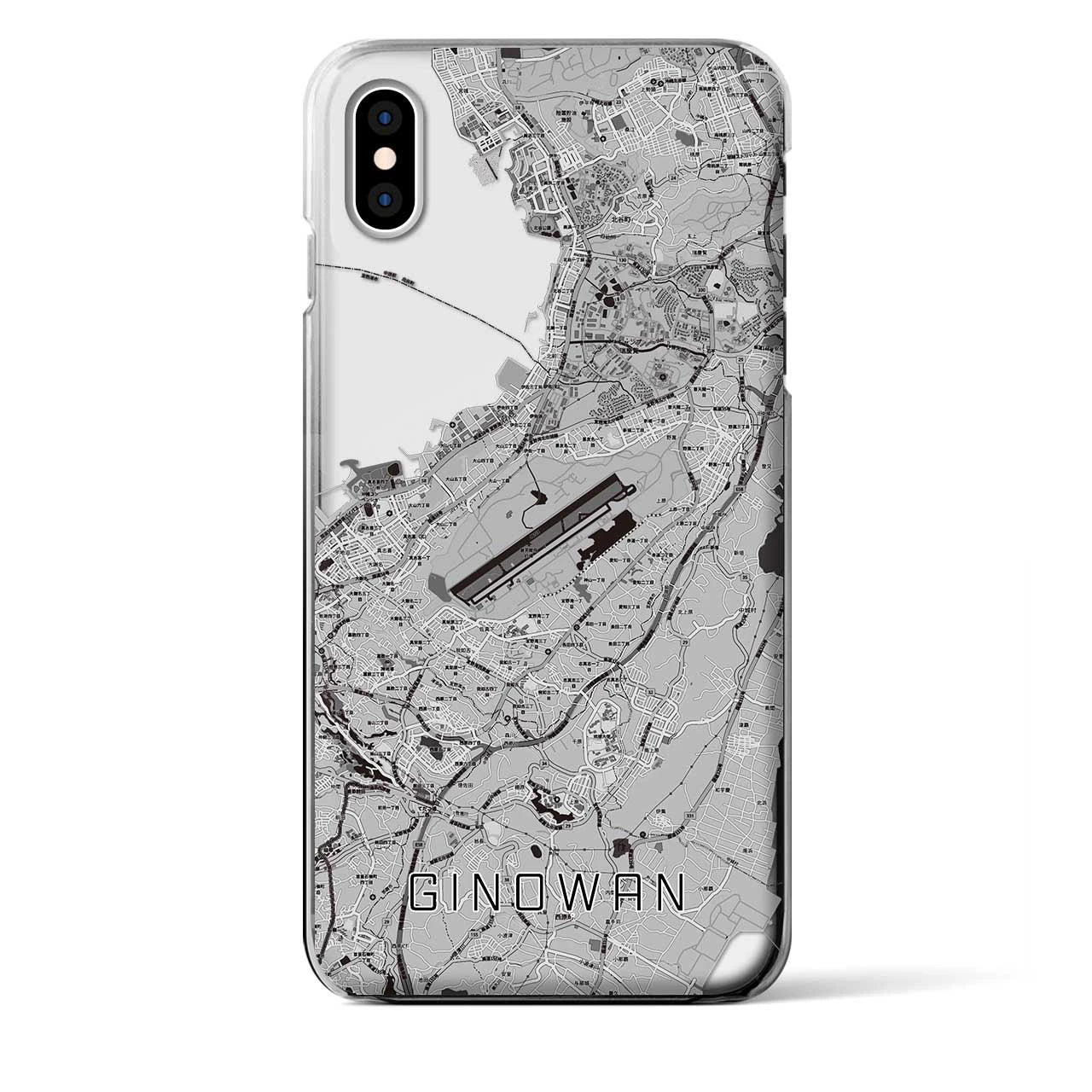 【宜野湾(沖縄県)】地図柄iPhoneケース(クリアタイプ)