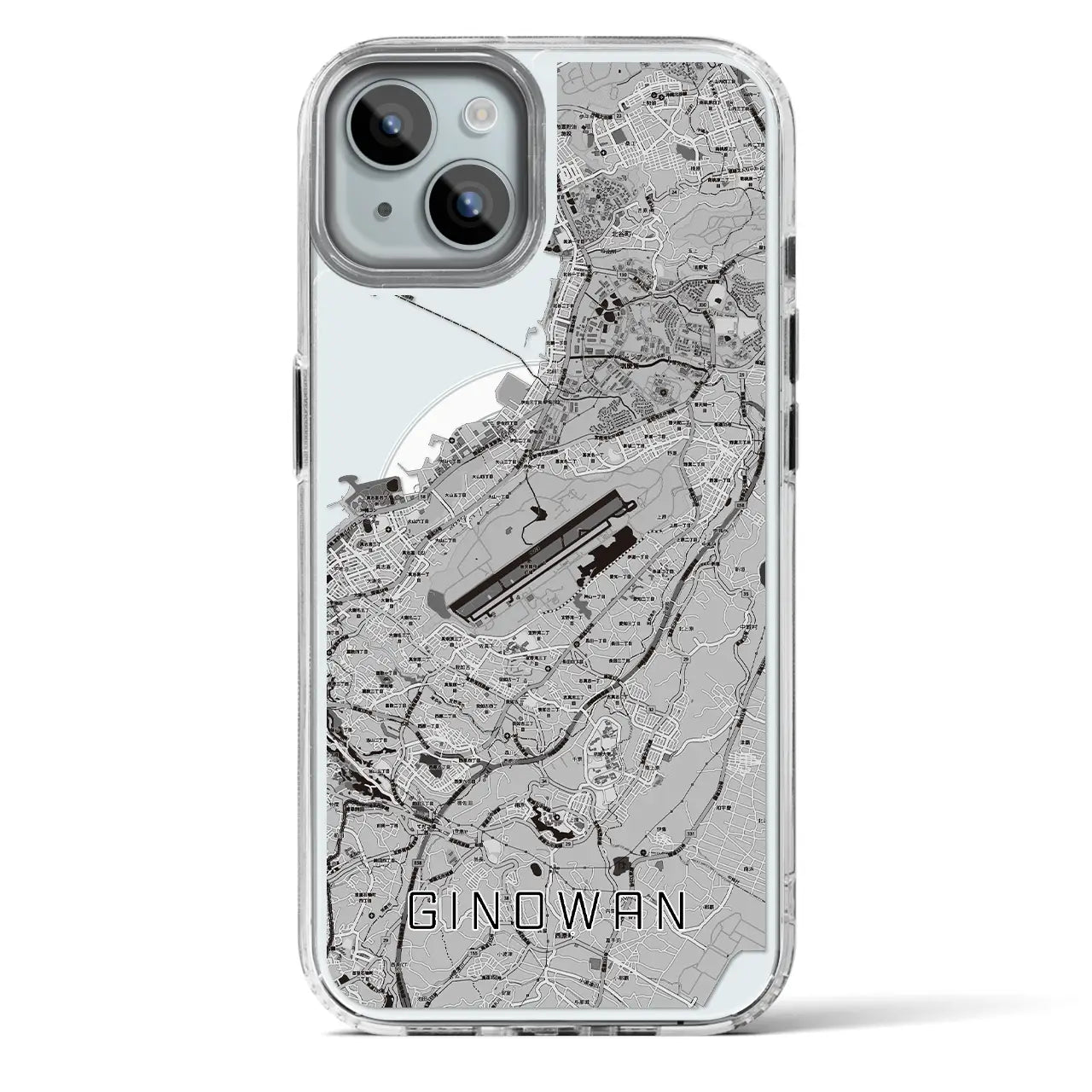 【宜野湾(沖縄県)】地図柄iPhoneケース(MagSafeタイプ)
