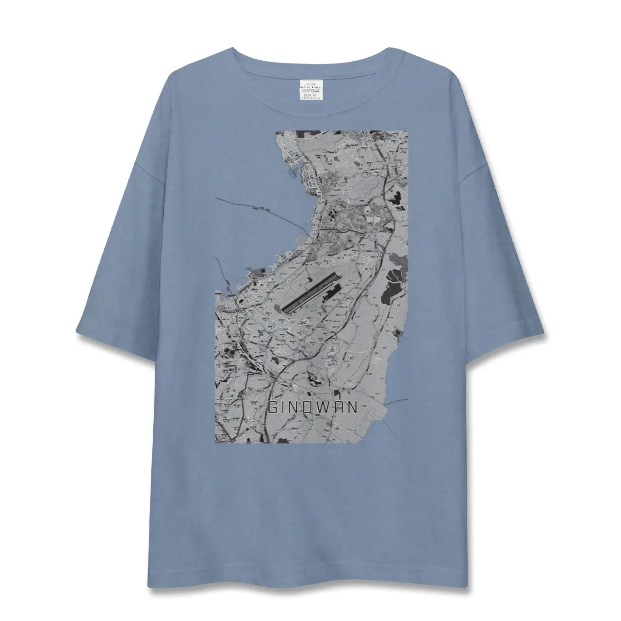 【宜野湾(沖縄県)】地図柄ビッグシルエットTシャツ