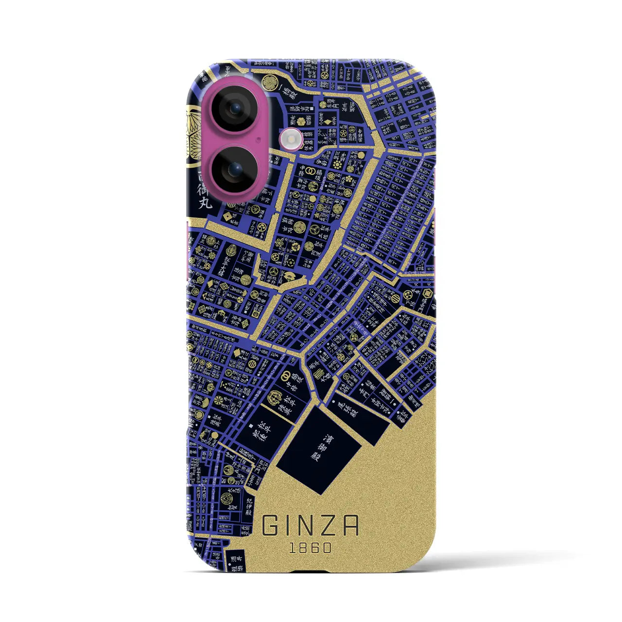 【銀座(東京都)】万延江戸図iPhoneケース(バックカバータイプ)