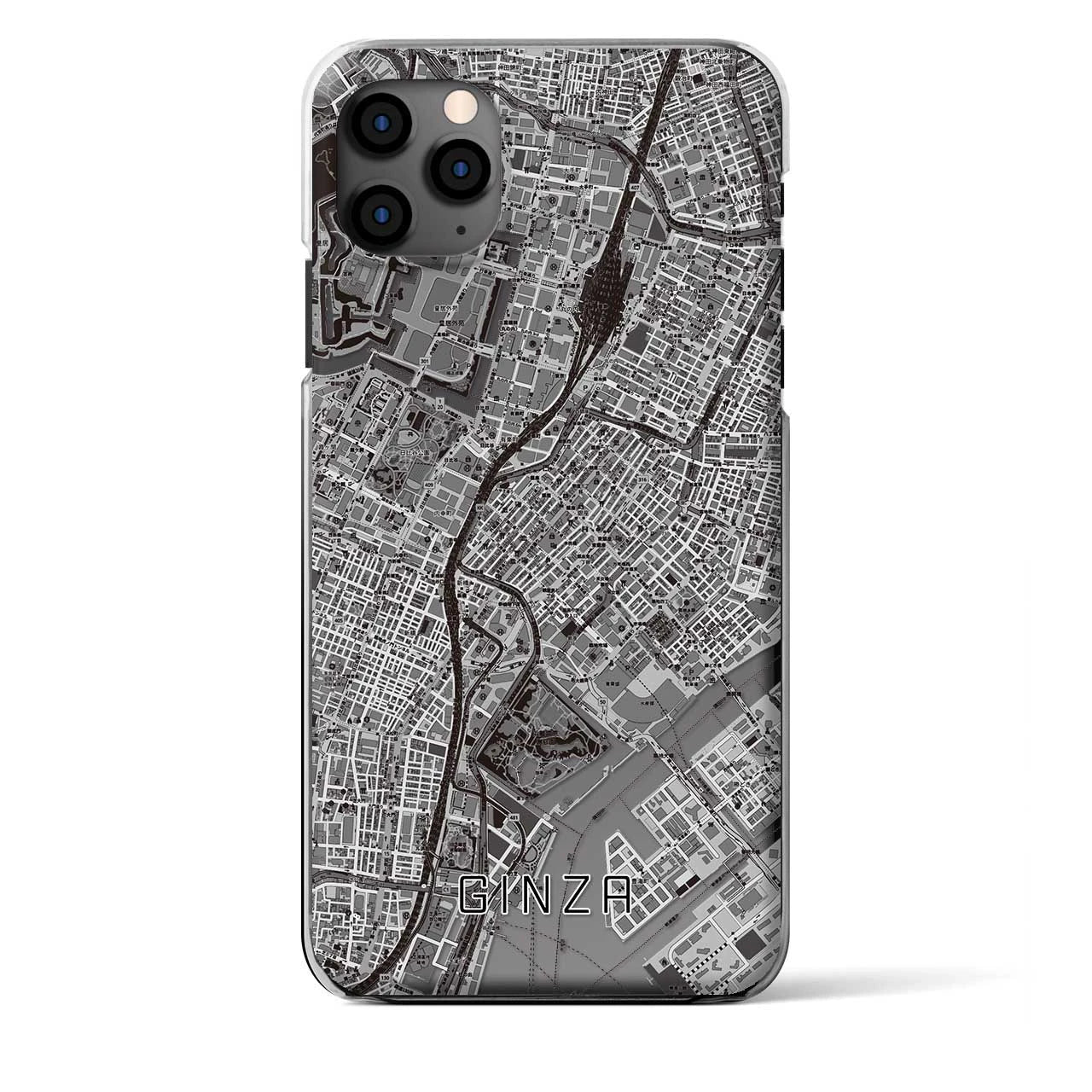【銀座(東京都)】地図柄iPhoneケース(クリアタイプ)