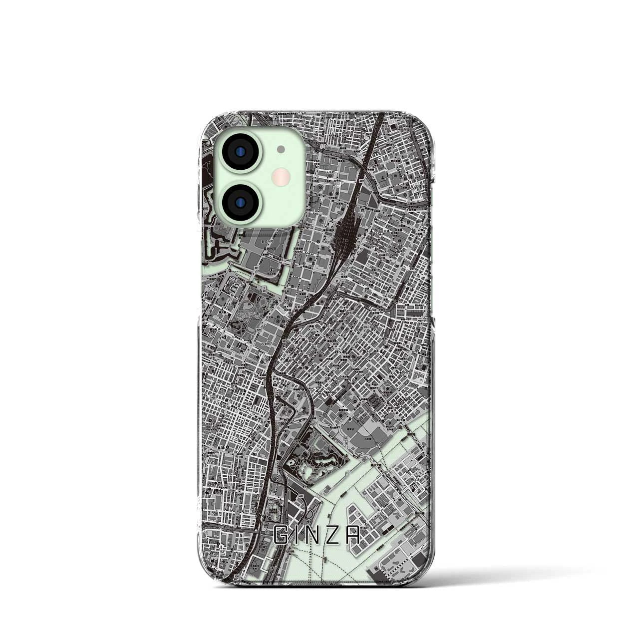 【銀座(東京都)】地図柄iPhoneケース(クリアタイプ)