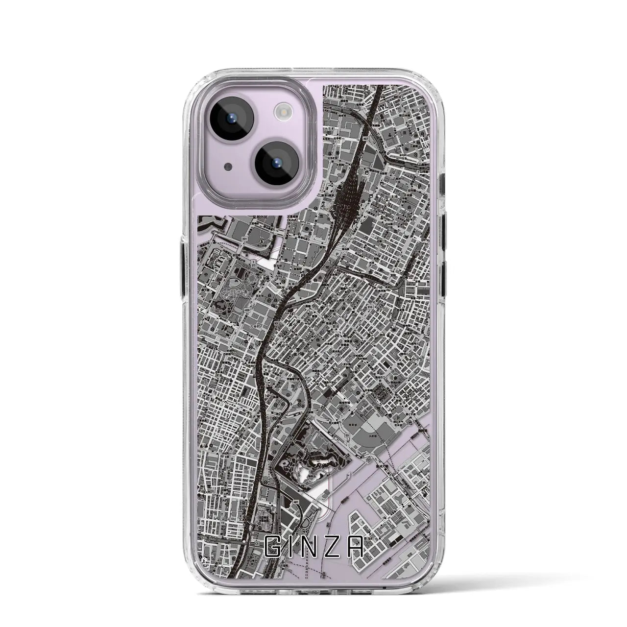 【銀座(東京都)】地図柄iPhoneケース(MagSafeタイプ)