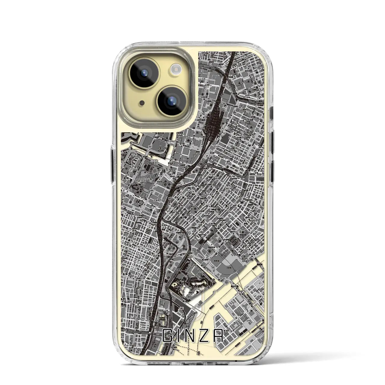 【銀座(東京都)】地図柄iPhoneケース(MagSafeタイプ)