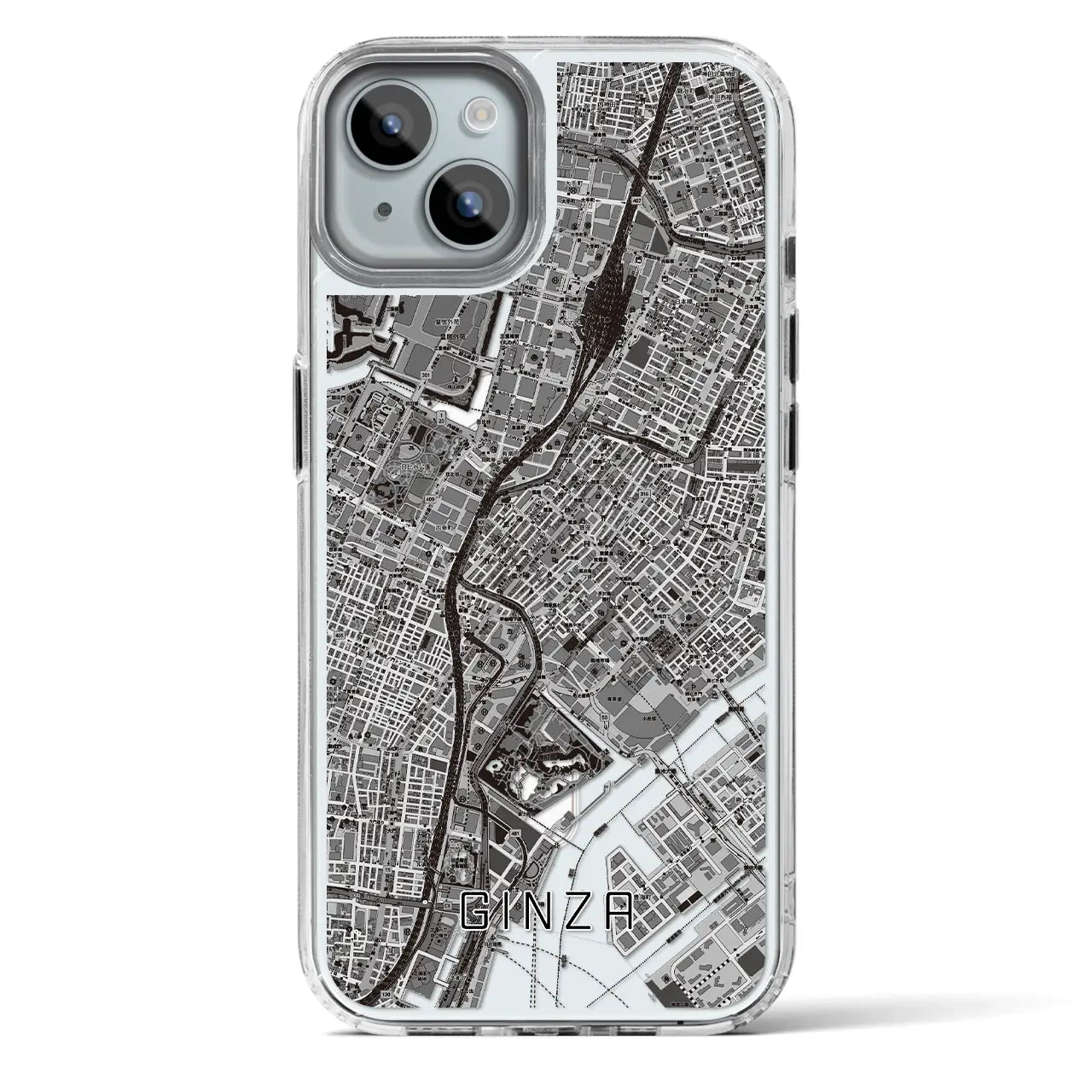 【銀座(東京都)】地図柄iPhoneケース(MagSafeタイプ)