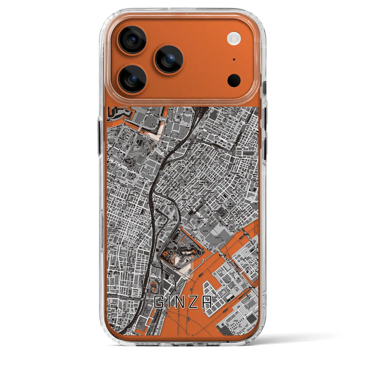 【銀座(東京都)】地図柄iPhoneケース(MagSafeタイプ)