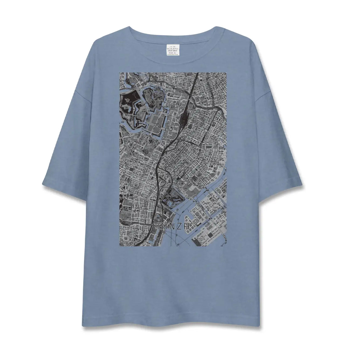 【銀座(東京都)】地図柄ビッグシルエットTシャツ