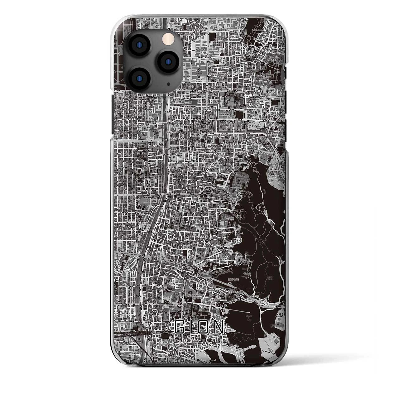 【祇園(京都府)】地図柄iPhoneケース(クリアタイプ)