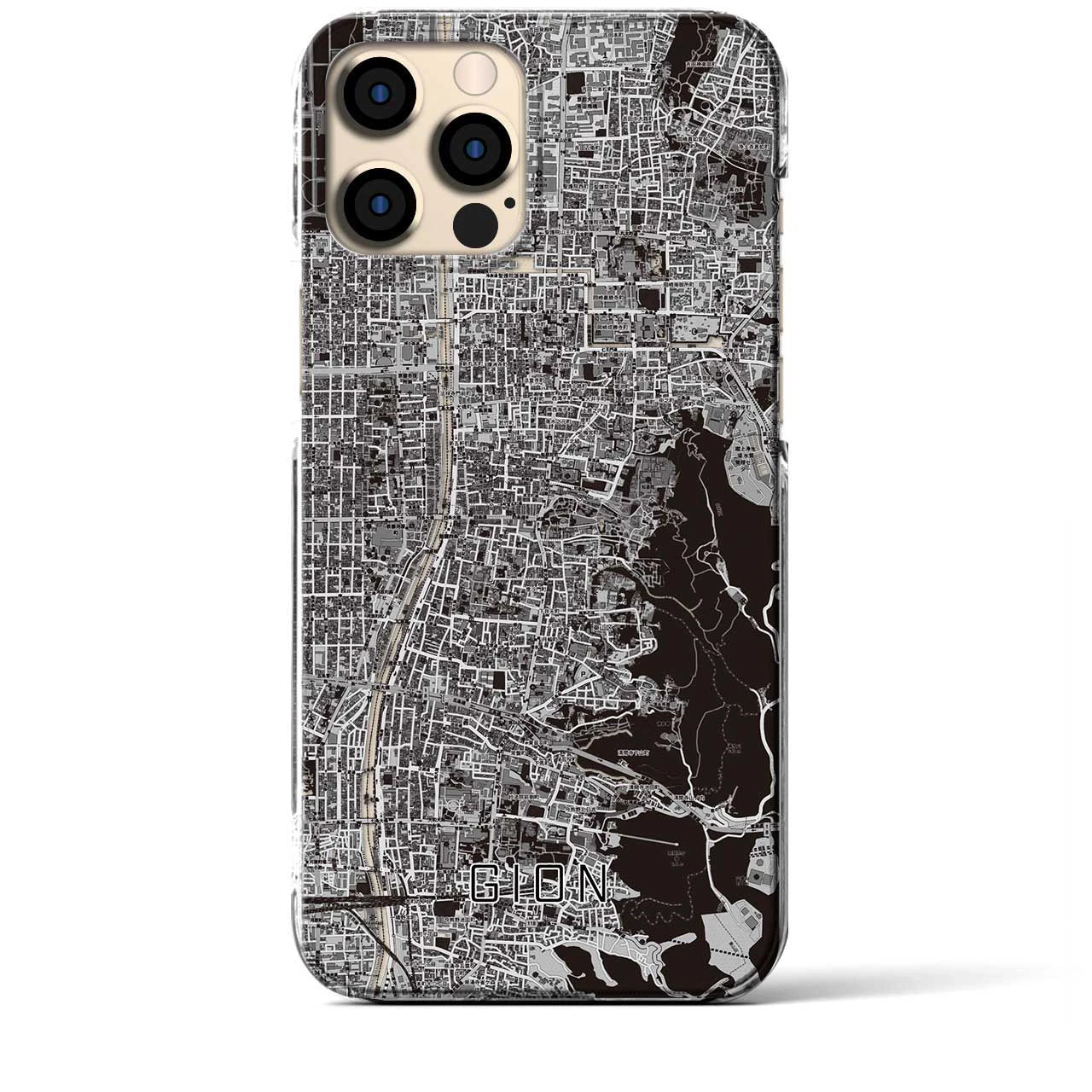 【祇園(京都府)】地図柄iPhoneケース(クリアタイプ)